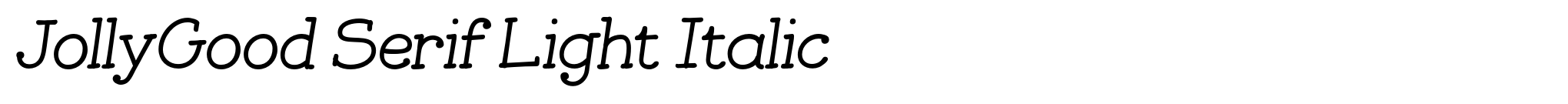 JollyGood Serif Light Italic image